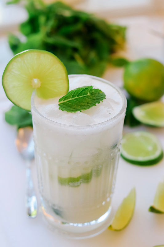 Coconut Mojito Keto Mock-tail Spritzer