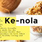 KE-NOLA GRAIN-FREE SOY-FREE GRANOLA Apple Crumble Crunch  Low-Carb Grain-Free Soy-Free Granola, Cereal & Topping | 12 oz