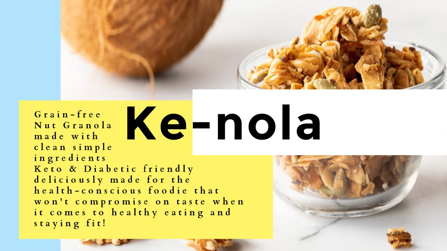 Ke-nola Grain-free Soy-free Granola sample bundle #1 Grain-Free Granola |2.75 oz |4 Pack