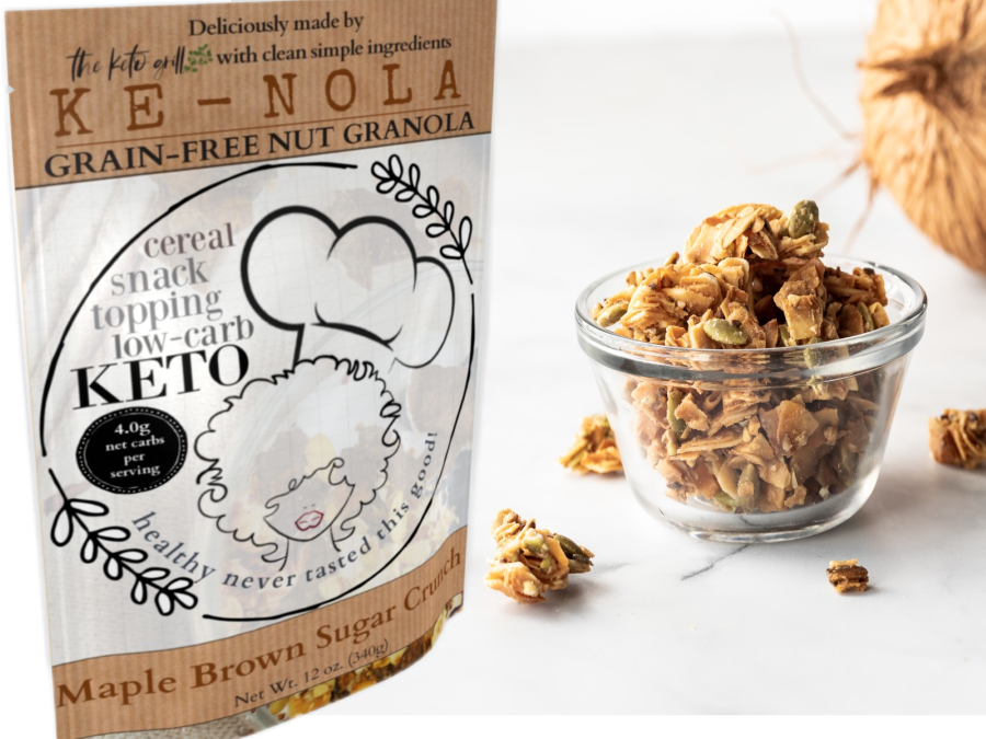 Ke-nola Grain-free Soy-free Vegan Granola Maple Brown Sugar Crunch Grain-Free Soy-Free Granola | 12 oz |