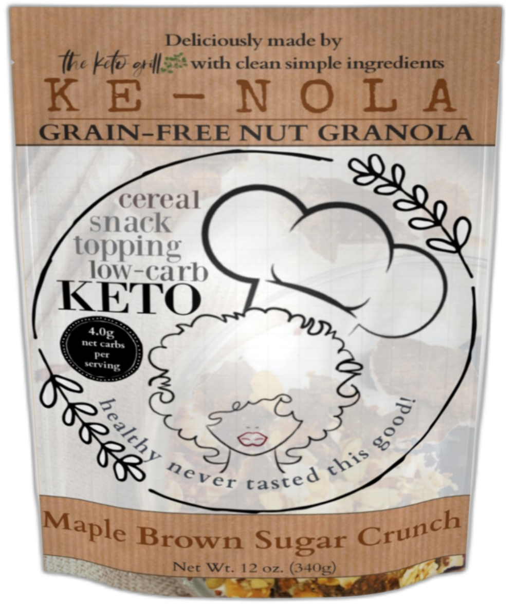 KE-NOLA GRAIN-FREE SOY-FREE GRANOLA Maple Brown Sugar Crunch Grain-Free Soy-Free Granola | 12 oz |