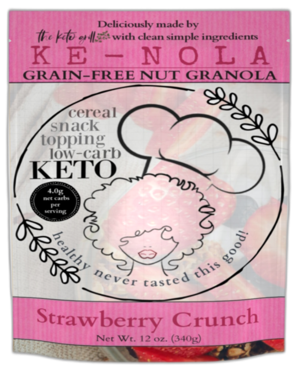 Ke-nola Strawberry Crunch Grain-Free Granola | 12 oz |
