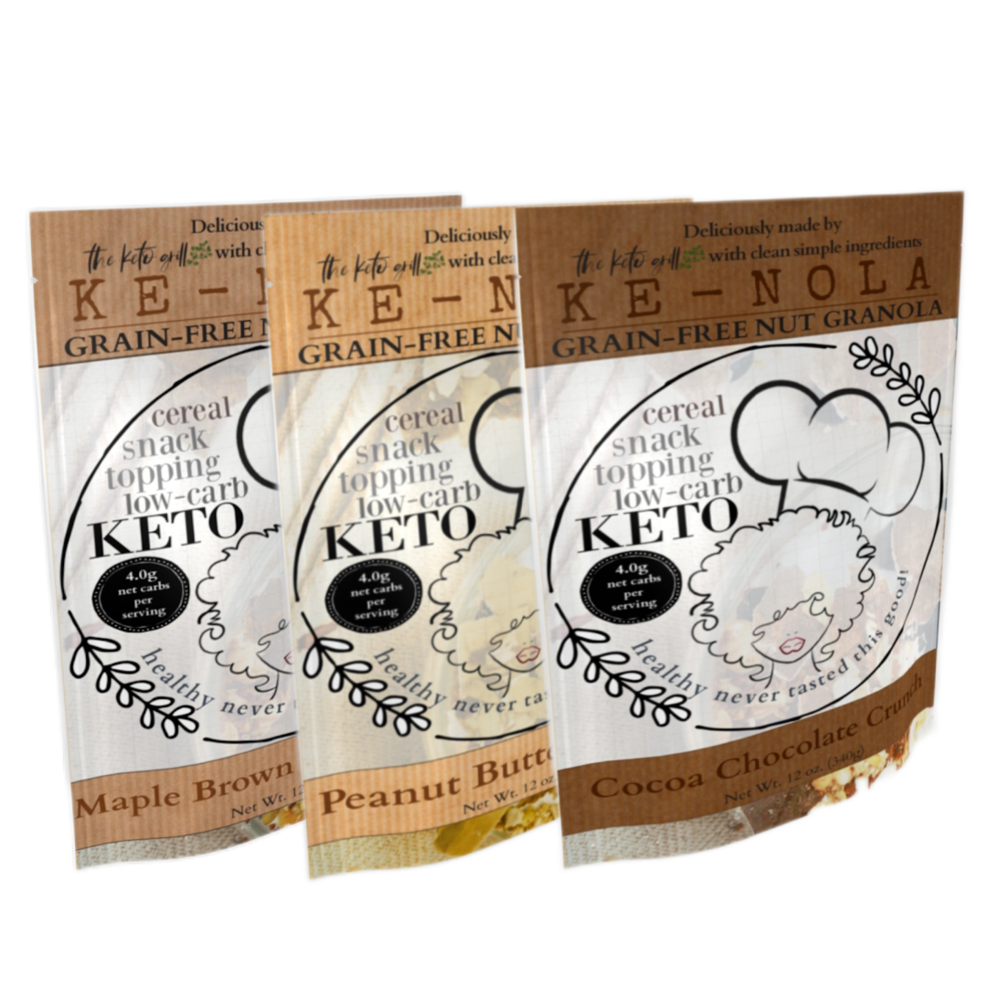 KE-NOLA GRAIN-FREE SOY-FREE GRANOLA BUNDLE #2 Grain-Free Granola |8 oz |3 Pack